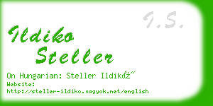 ildiko steller business card